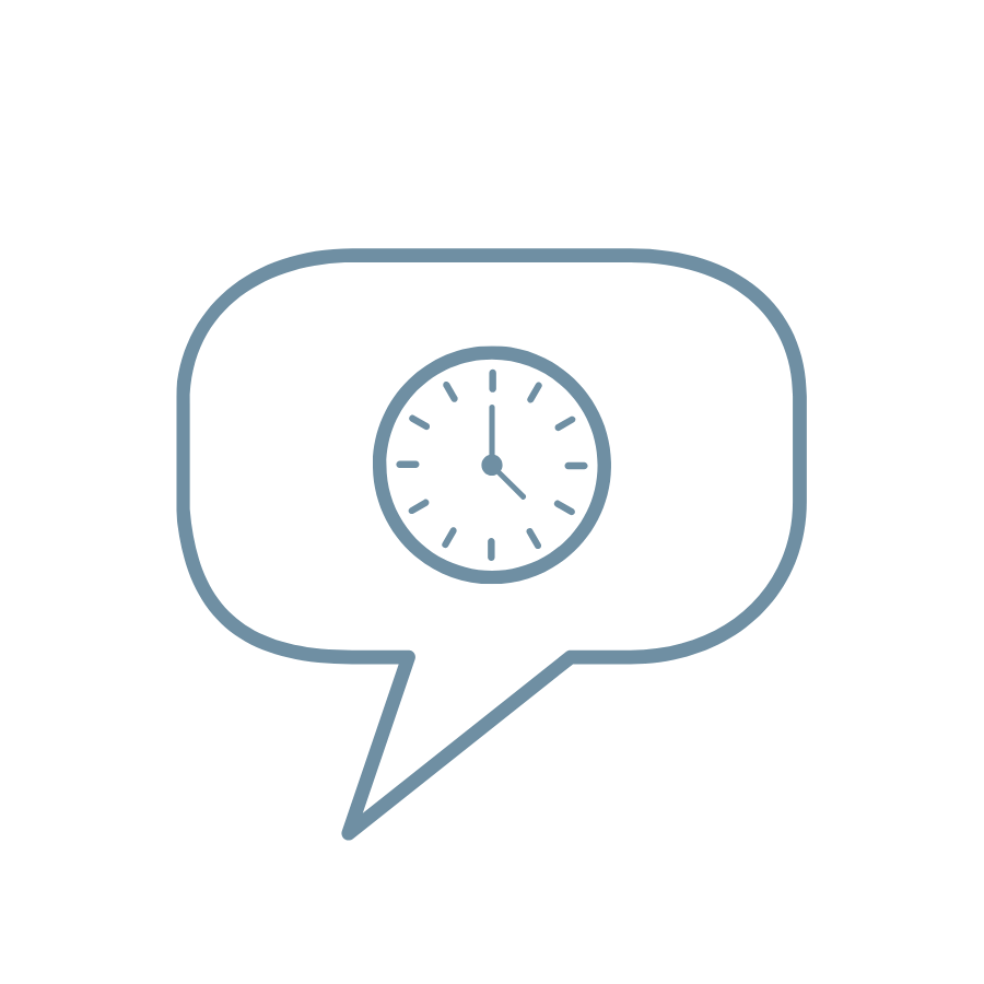 Delayed communication icon